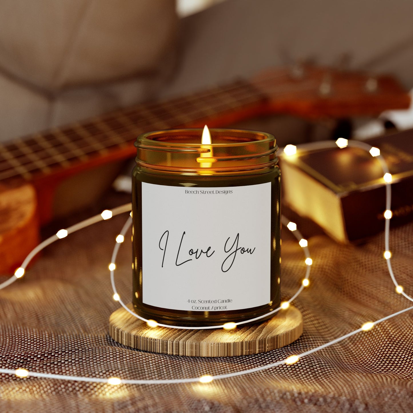 I Love You Candle