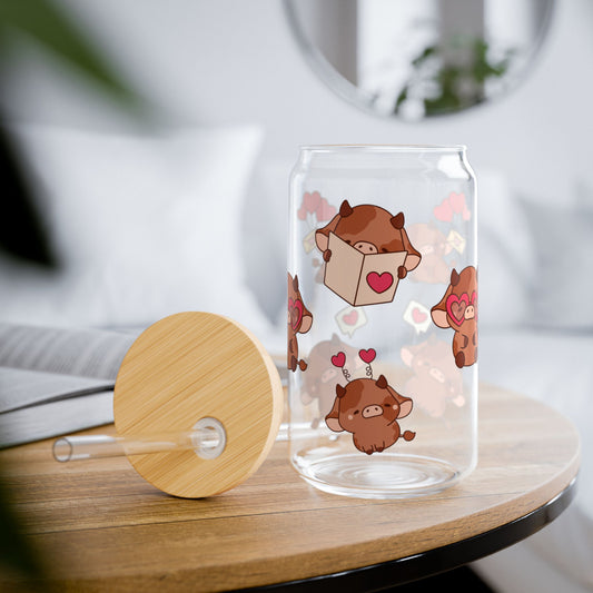 Lovely Cows Glass Tumbler