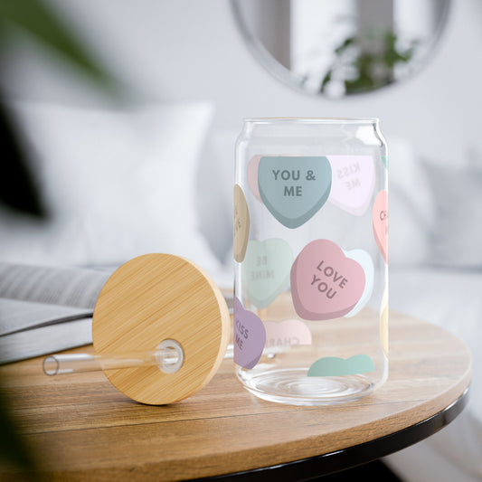 Candy Heart Glass Tumbler